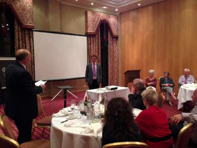 Andrew Finney gives a talk on the Hampshire Chamber of Commerce